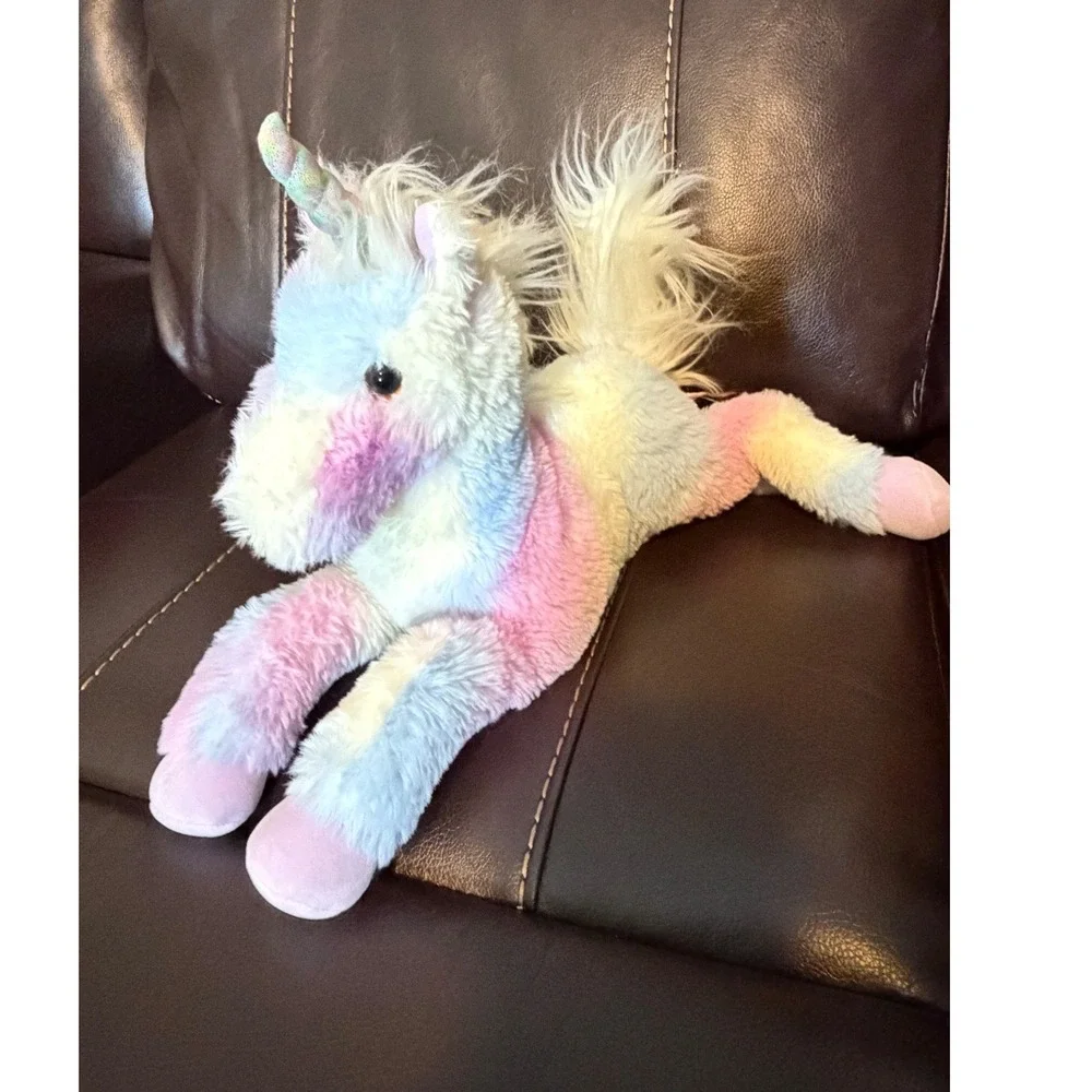 Douglas Cuddle Toy Pastel Rainbow Unicorn Anita  Plush 16 Inch Stuffed Animal